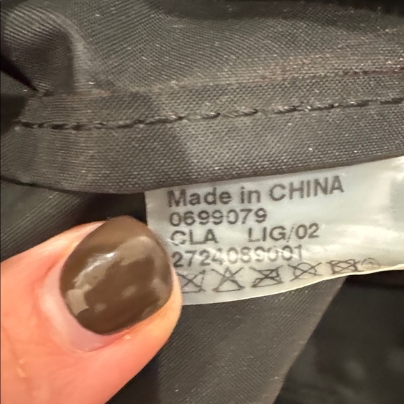 Longchamp Black Tote Bag with Brown Leather Trim - Picture 6 of 12